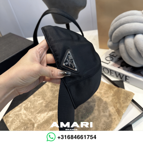 Prada - Re-Nylon baseball cap - Logo Zijkant - Zwart