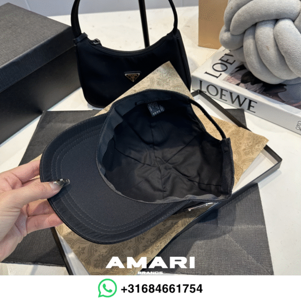 Prada - Re-Nylon baseball cap - Logo Zijkant - Zwart