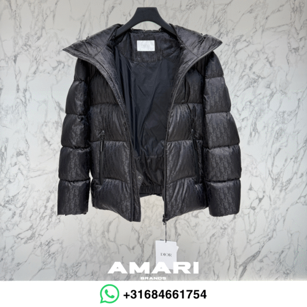 Dior - Winterjas met Oblique-motief - Zwart