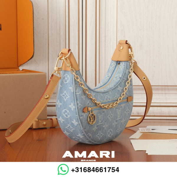 Louis Vuitton - Denim Monogram Bag - Blauw