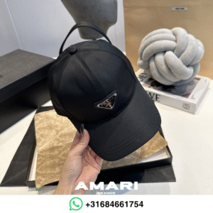 Prada - Re-Nylon baseball cap - Logo Voorkant - Zwart