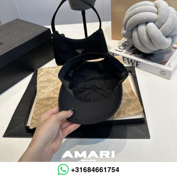 Prada - Re-Nylon baseball cap - Logo Voorkant - Zwart
