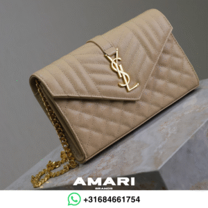 Saint Lauren - Enveloppe Chain - Bruin