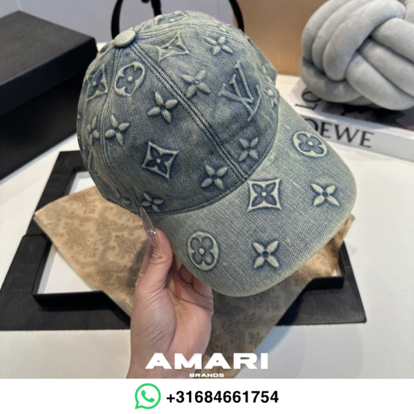 Louis Vuitton - Monogram Washed Denim Cap - Blauw