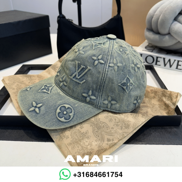 Louis Vuitton - Monogram Washed Denim Cap - Blauw