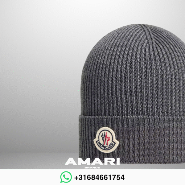Moncler - Wool Beanie - Grijs