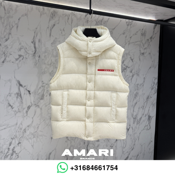 Prada - Winterjas + Bodywarmer - Wit
